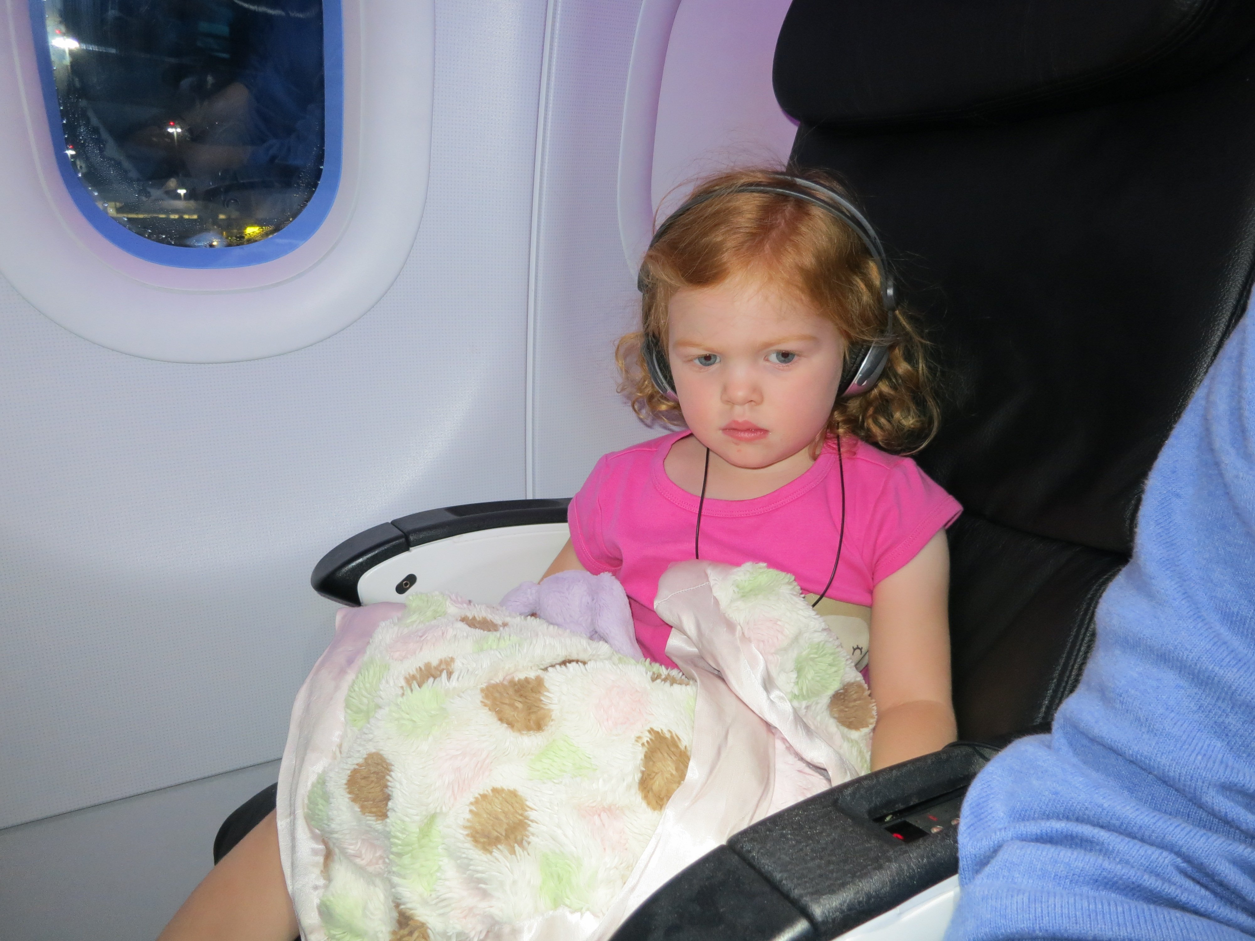 A few years later - enjoying her own seat.