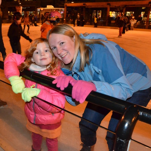 Skiing Northstar with Kids - Ice Skating