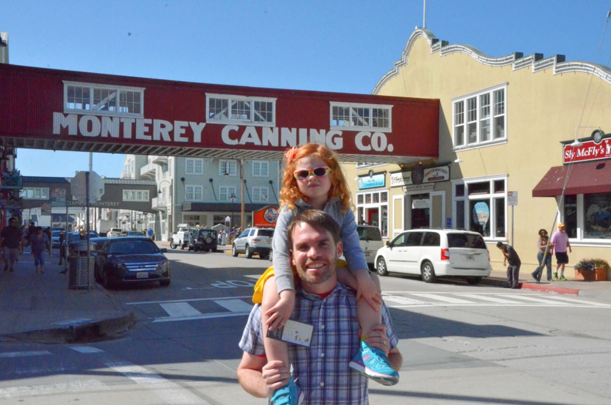Monterey California Cannery Row with Kids