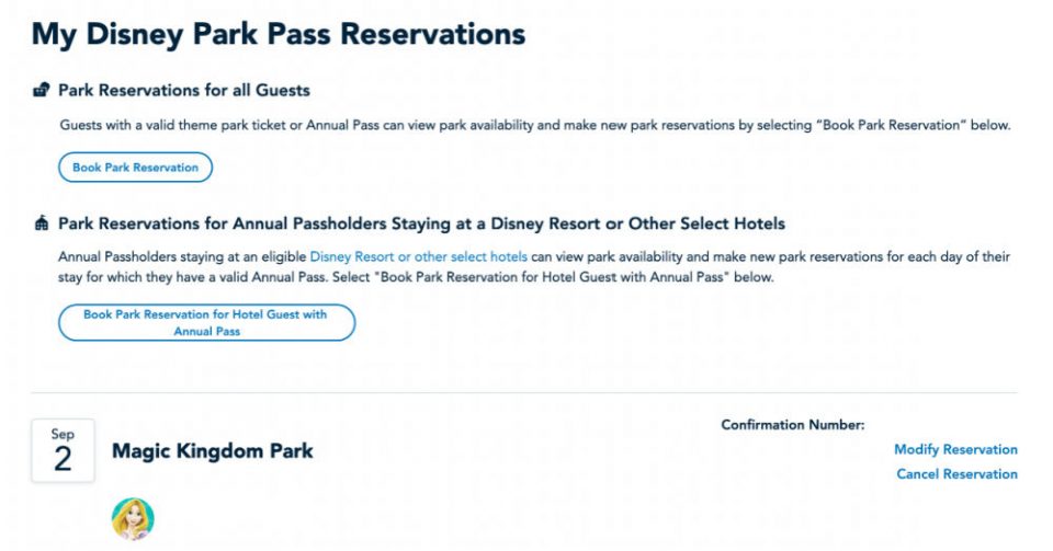 Disney Park Pass How to Make & Modify Disney World Park Reservations