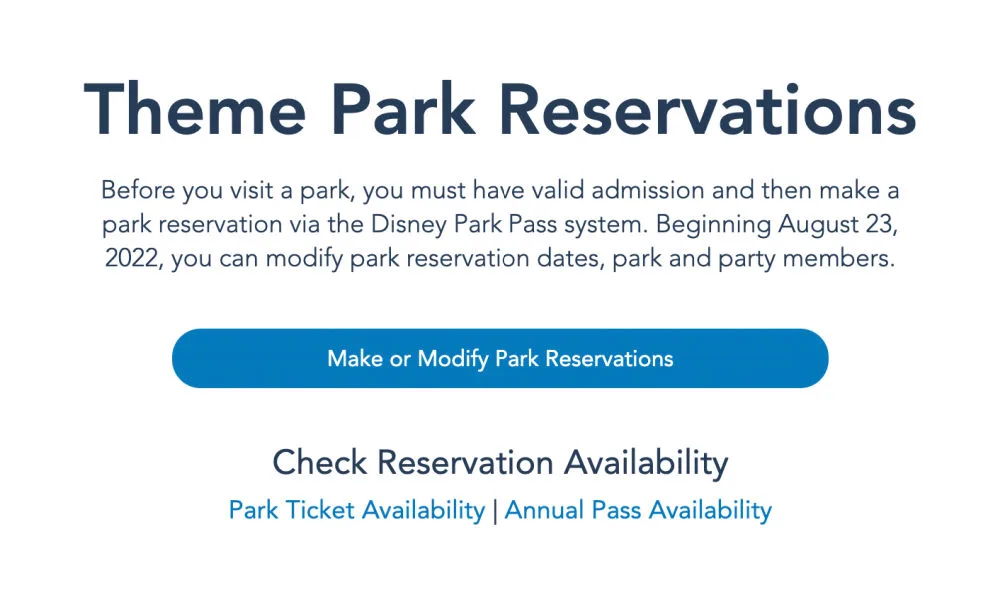 Disney Park Pass: How to Make & Modify Disney World Park