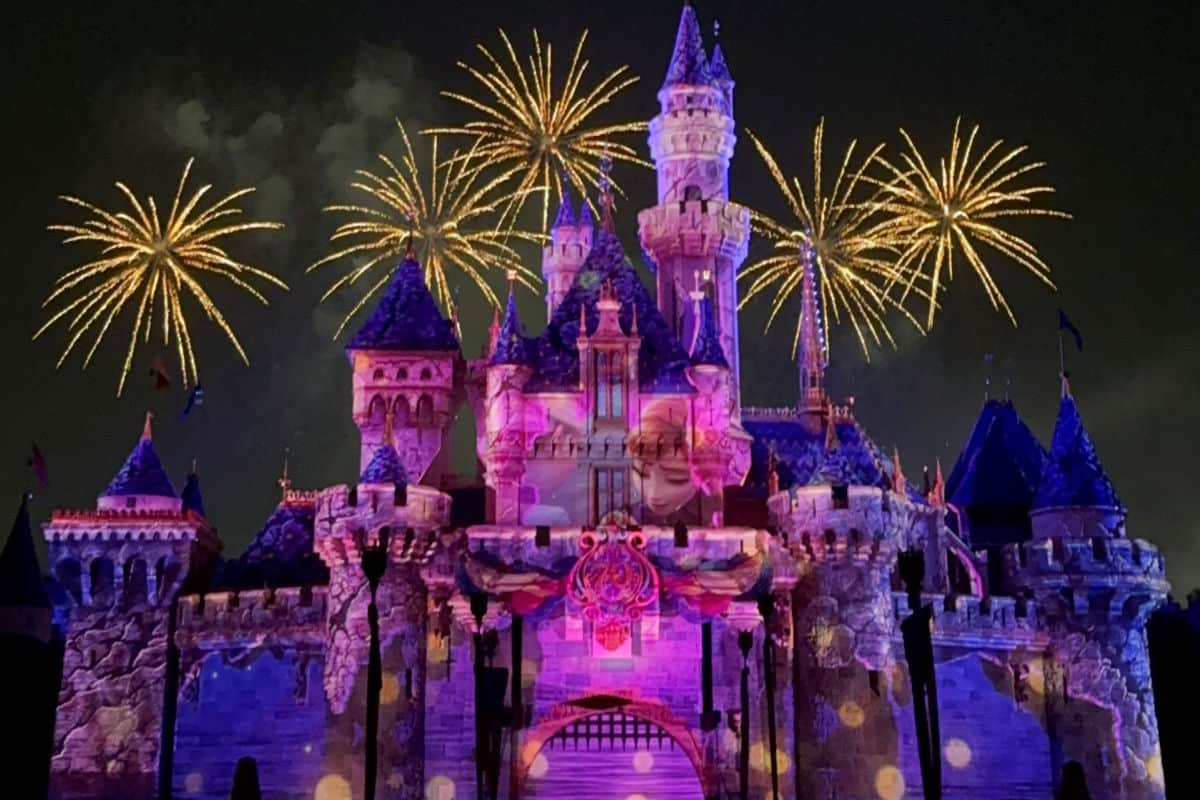Disneyland Castle Wondrous Journeys Fireworks