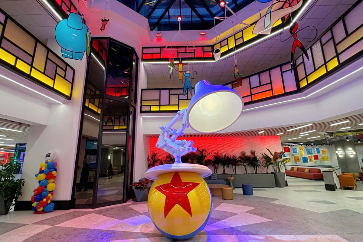 Pixar Pier Hotel Lobby Lamp and Ball