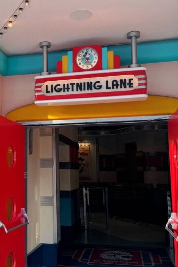 Lightning Lane Runaway Railway Disneyland Square