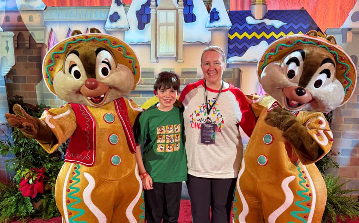 Chip n Dale Holiday Disneyland 2025 Costumes