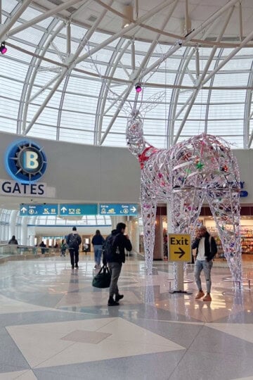 CLT Airport Holiday Decorations Square