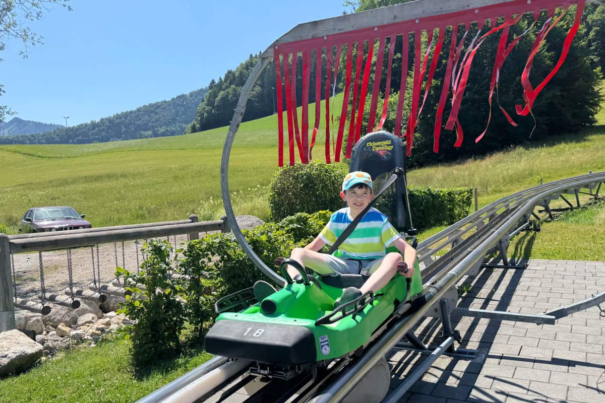 Sommerrodelbahn alpencoaster in Chiemgau Germany