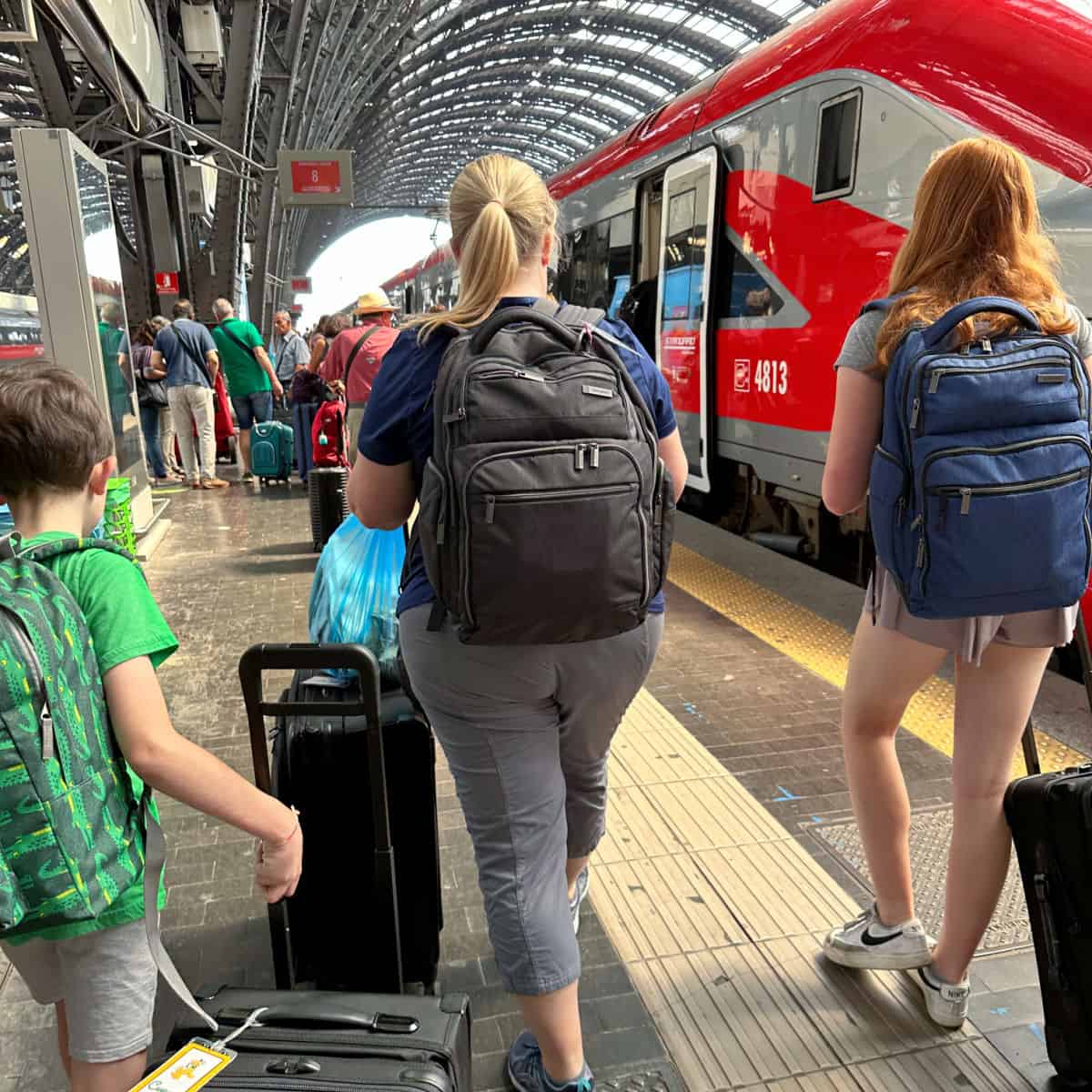 Traveling through Europe by train