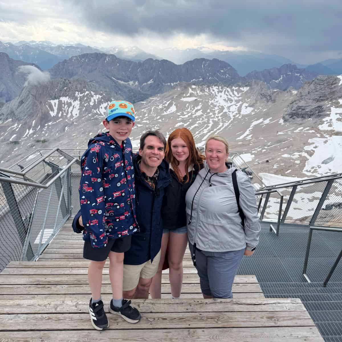Zugspitze Summit in Austria and Germany