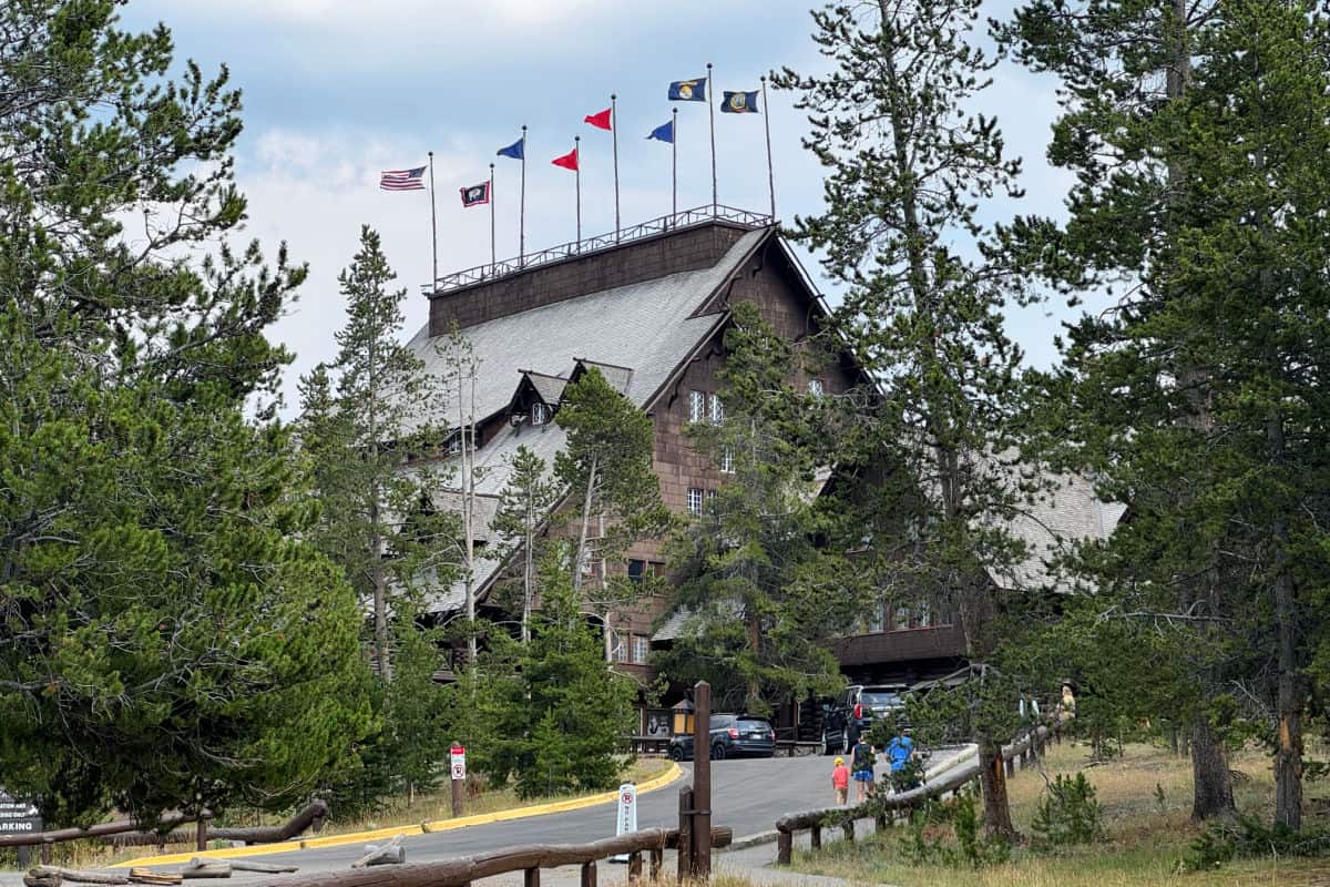 Old Faithful Inn Exterior in Yellowstone