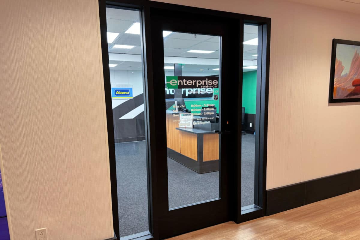 Enterprise Alamo office at Pixar Pier Hotel Disneyland