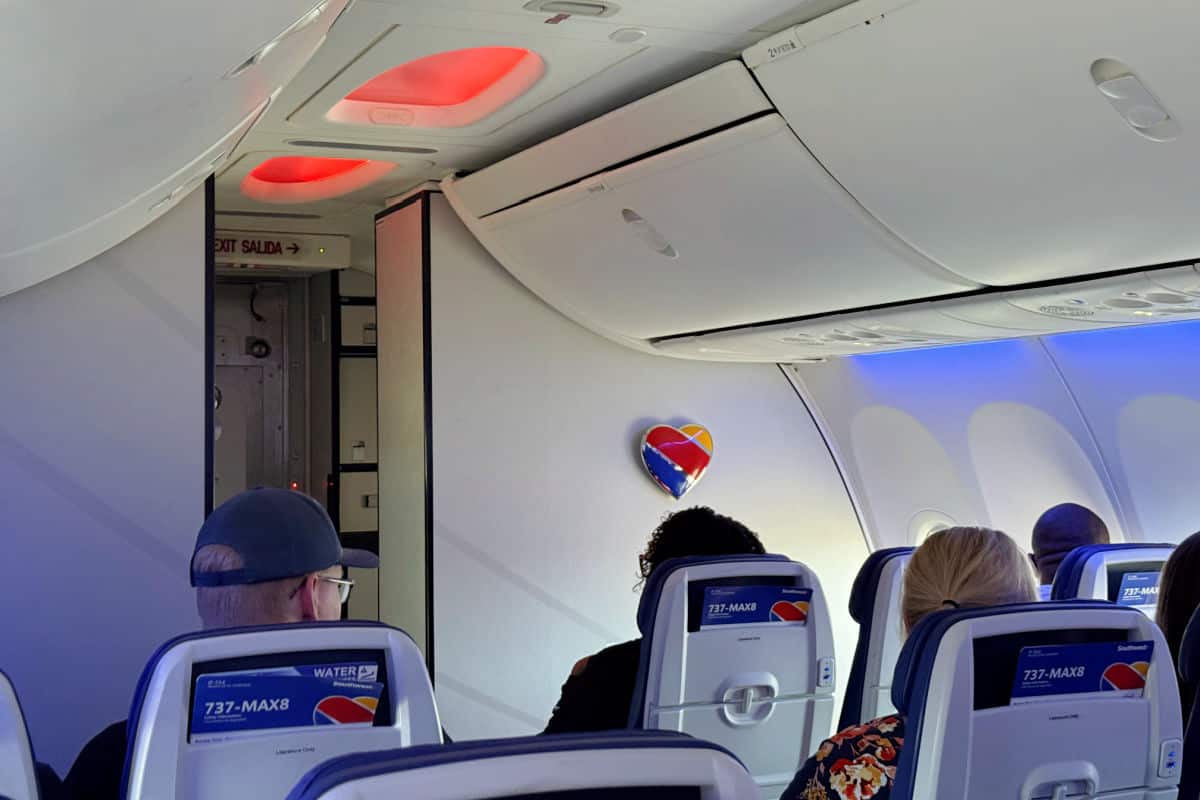Southwest Airlines Extra Legroom Seats at Front of Cabin