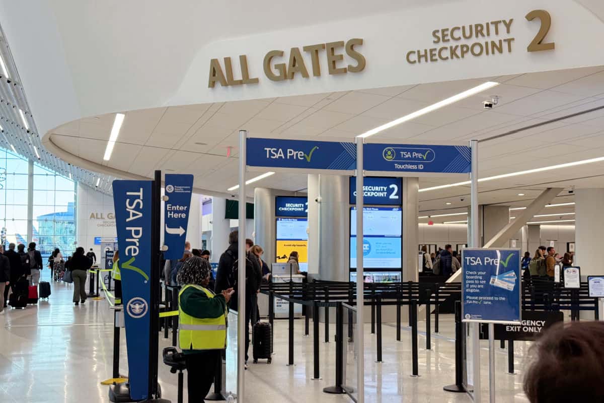 TSA Checkpoint in CLT Airport