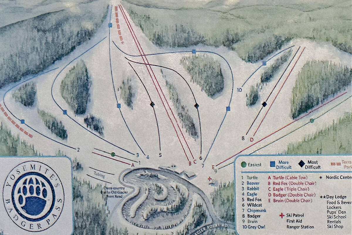 Badger Pass Trail Map
