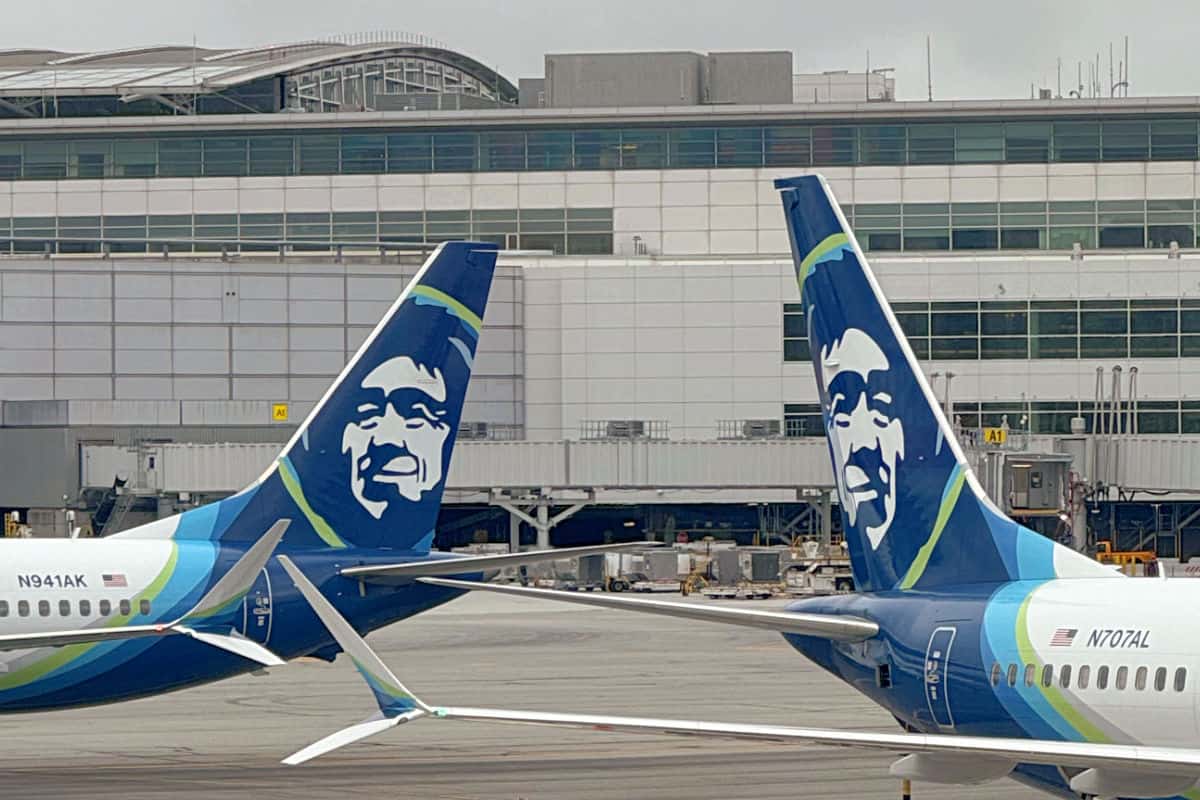Alaska Airlines Plane Tail Logos